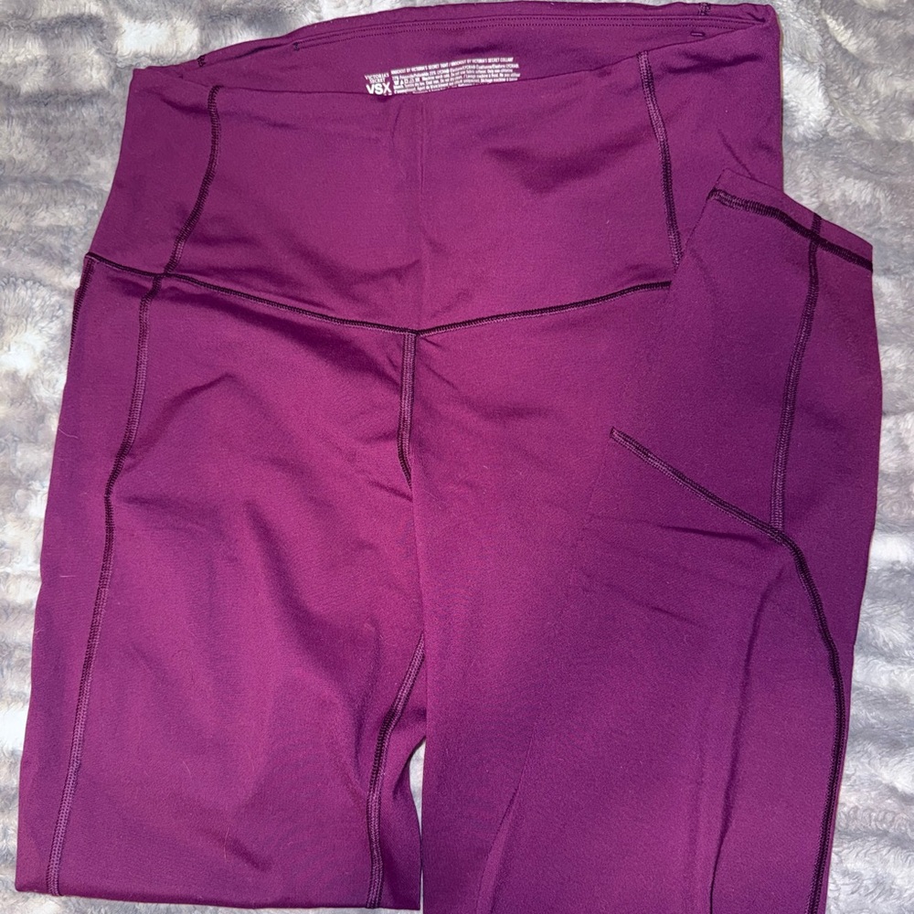 Victoria's Secret Sport Purple Leggings w/ Pockets